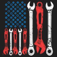 Usa American Flag Mechanic Gift Hat thumb 2