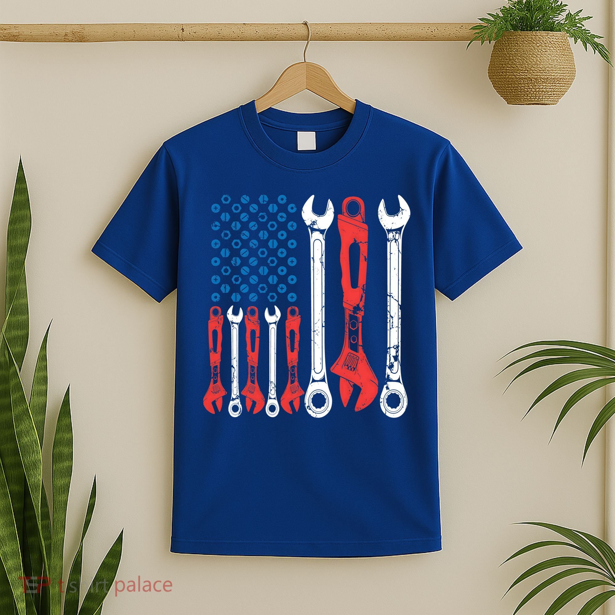 Usa American Flag Mechanic Gift T-Shirt