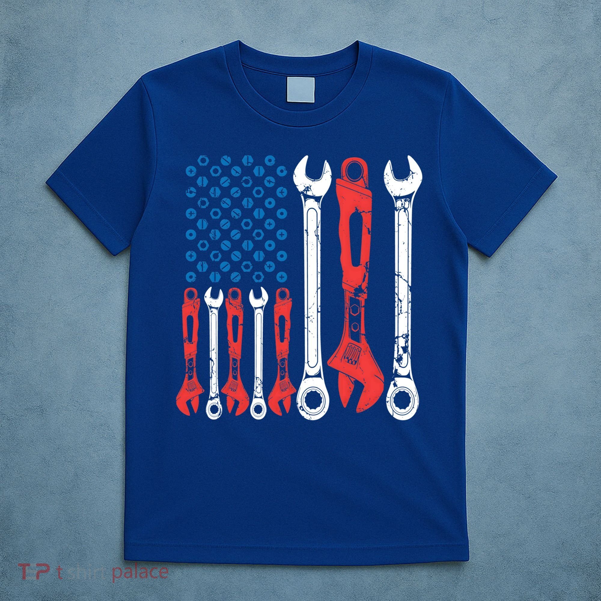 Usa American Flag Mechanic Gift T-Shirt