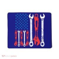 Usa American Flag Mechanic Gift Mousepad thumb 0