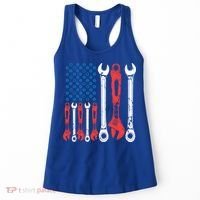 Usa American Flag Mechanic Gift Women's Tank Top thumb 0