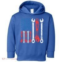 Usa American Flag Mechanic Gift Toddler Hoodie thumb 0