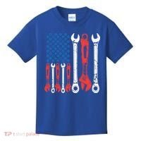 Usa American Flag Mechanic Gift Kids T-Shirt thumb 0