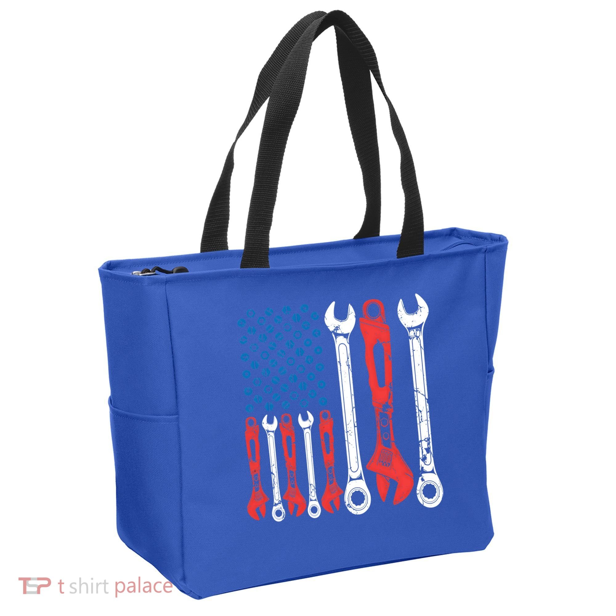 Usa American Flag Mechanic Gift Tote Bag