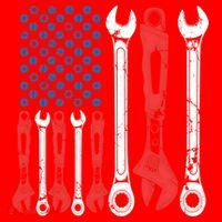 Usa American Flag Mechanic Gift Santa Hat thumb 1