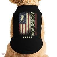 Usa American Flag Archery Mom Cute Gift Doggie Tank thumb 0