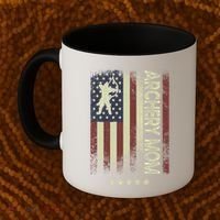 Usa American Flag Archery Mom Cute Gift Coffee Mug thumb 2