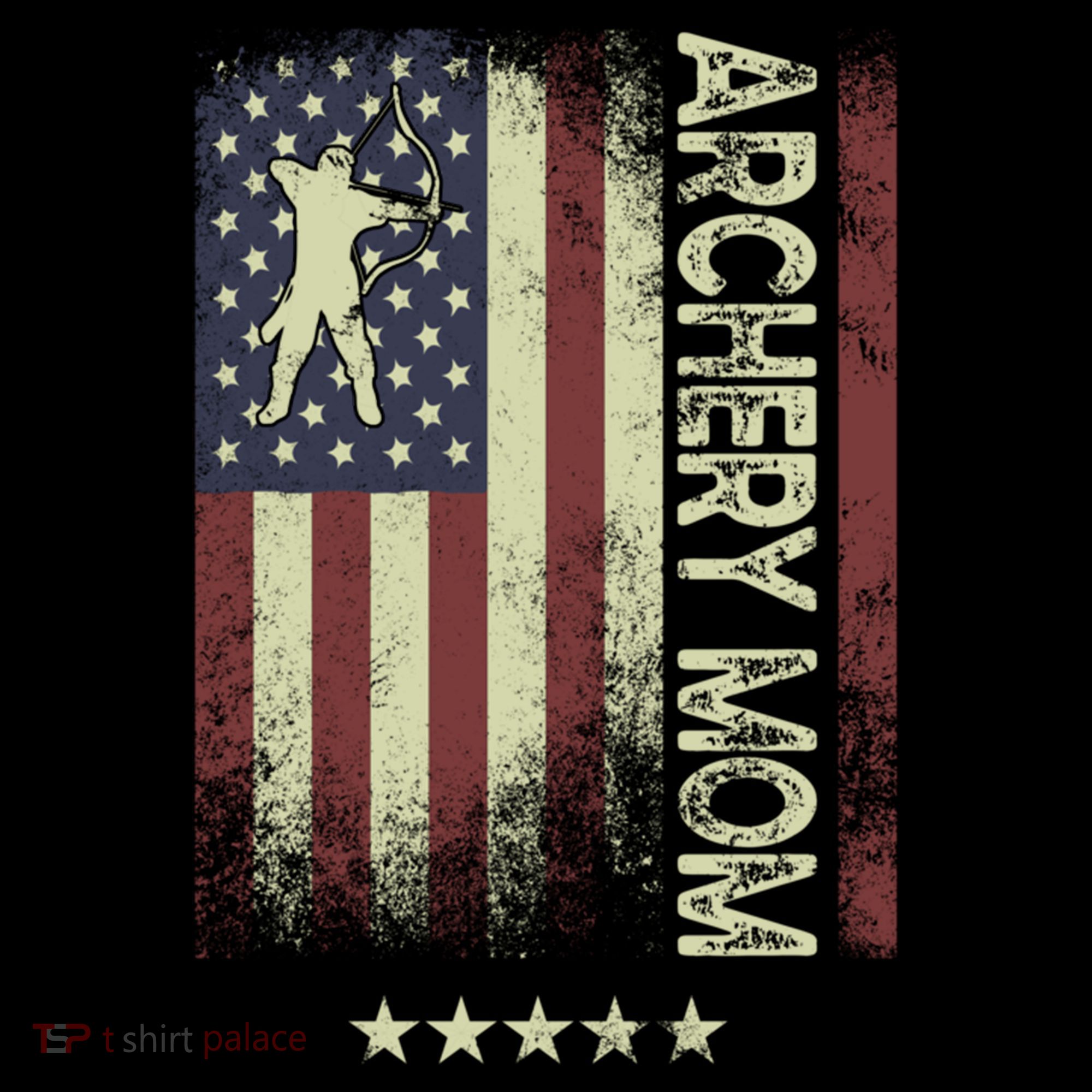 Usa American Flag Archery Mom Cute Gift Coffee Mug