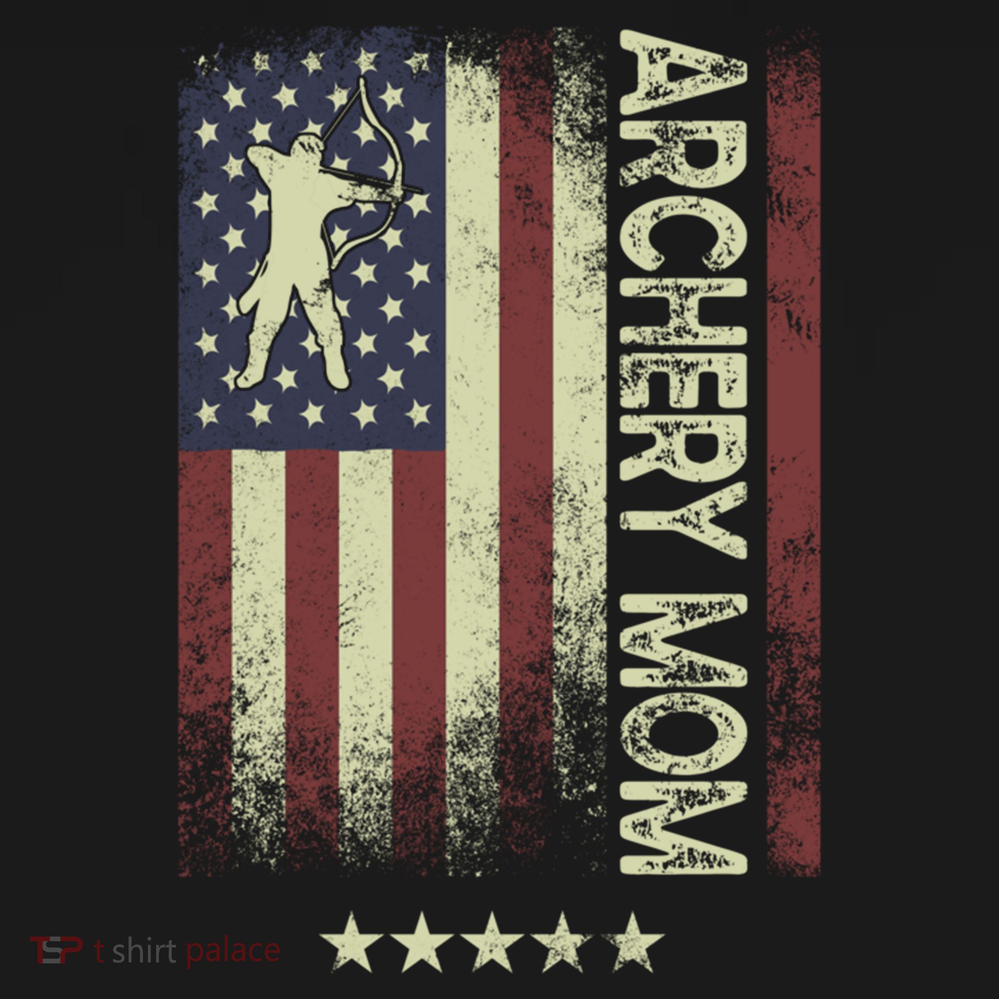 Usa American Flag Archery Mom Cute Gift Women's Hoodie