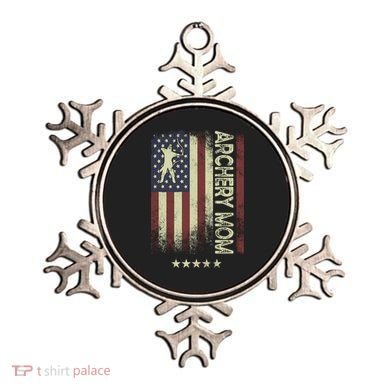 Usa American Flag Archery Mom Cute Gift Ornament