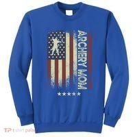 Usa American Flag Archery Mom Cute Gift Sweatshirt thumb 0