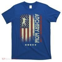 Usa American Flag Archery Mom Cute Gift T-Shirt thumb 0