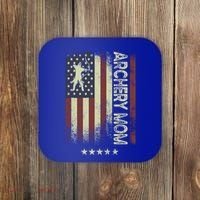 Usa American Flag Archery Mom Cute Gift Coaster thumb 0