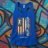 Usa American Flag Archery Mom Cute Gift Women's Tank Top thumb 3
