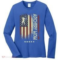 Usa American Flag Archery Mom Cute Gift Women's Long Sleeve Shirt thumb 0