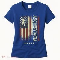 Usa American Flag Archery Mom Cute Gift Women's T-Shirt thumb 0