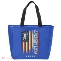 Usa American Flag Archery Mom Cute Gift Tote Bag thumb 0