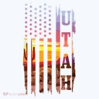 Utah American Flag Pride Landscape Cactus Patriotic Gift Hoodie thumb 2