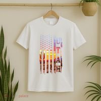 Utah American Flag Pride Landscape Cactus Patriotic Gift T-Shirt thumb 2