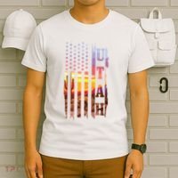 Utah American Flag Pride Landscape Cactus Patriotic Gift T-Shirt thumb 6