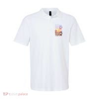 Utah American Flag Pride Landscape Cactus Patriotic Gift Polo thumb 0