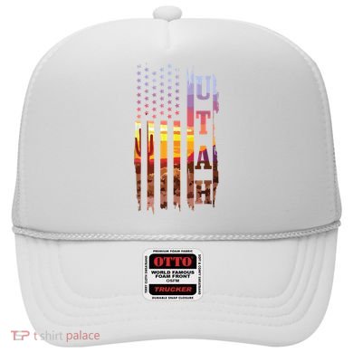 Utah American Flag Pride Landscape Cactus Patriotic Gift Hat
