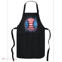 USA American Flag Firework Baseball Apron thumb 0