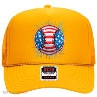 USA American Flag Firework Baseball Hat thumb 0