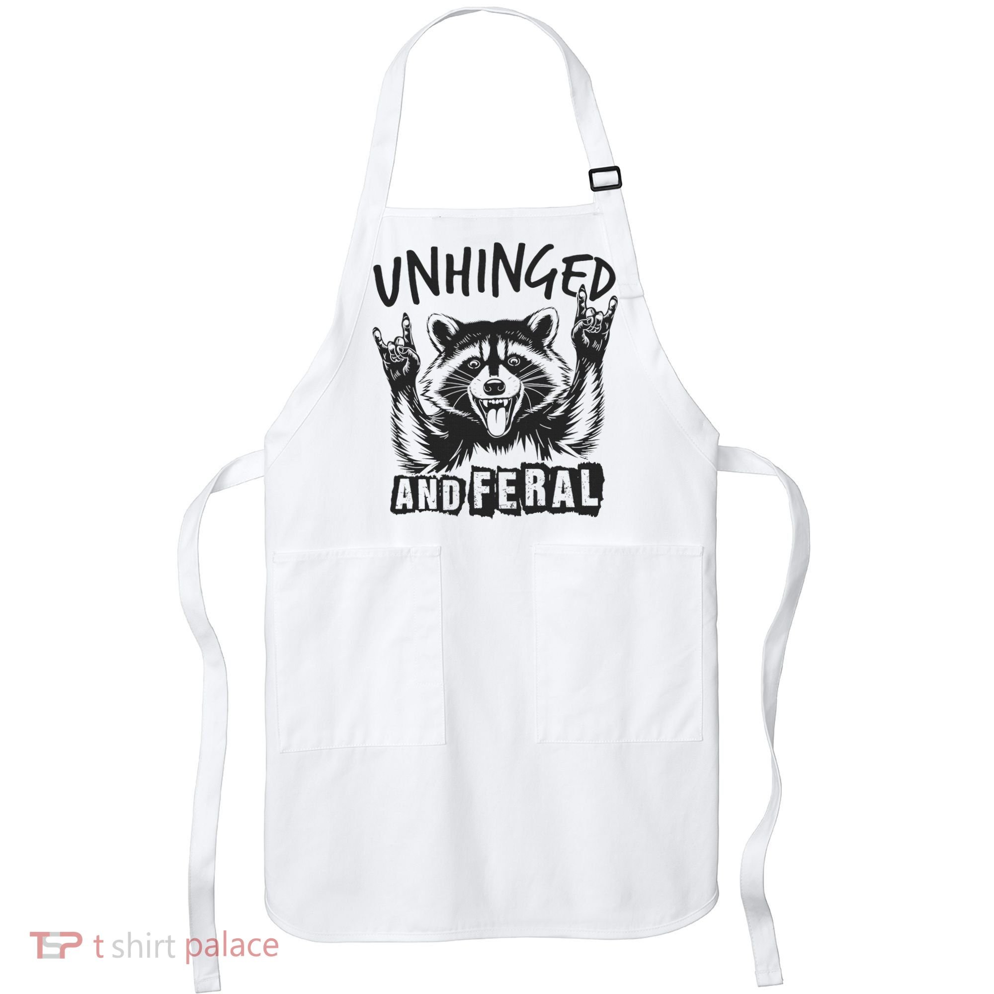 Unhinged and Feral Raccoon  Apron