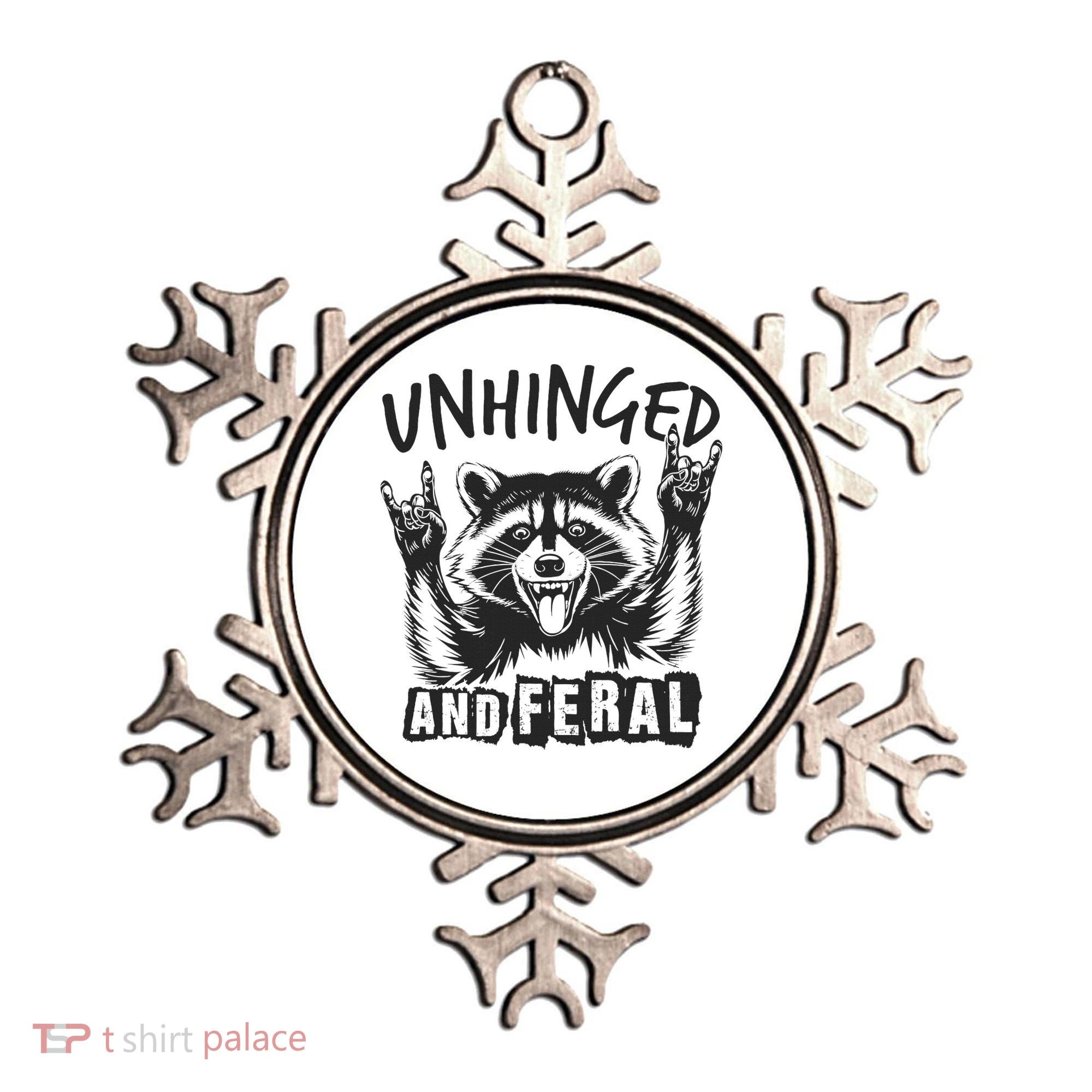 Unhinged and Feral Raccoon  Ornament
