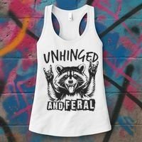 Unhinged and Feral Raccoon  Women's Tank Top thumb 3