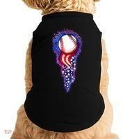 USA American Flag Baseball Star Comet Doggie Tank thumb 0