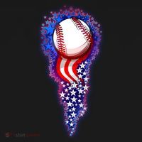 USA American Flag Baseball Star Comet Apron thumb 3