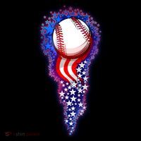 USA American Flag Baseball Star Comet Coffee Mug thumb 5