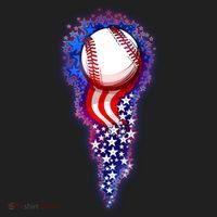USA American Flag Baseball Star Comet Beanie thumb 2
