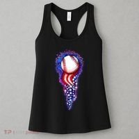 USA American Flag Baseball Star Comet Women's Tank Top thumb 3