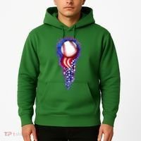 USA American Flag Baseball Star Comet Hoodie thumb 2