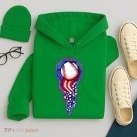 USA American Flag Baseball Star Comet Hoodie thumb 4