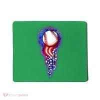 USA American Flag Baseball Star Comet Mousepad thumb 0