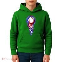 USA American Flag Baseball Star Comet Kids Hoodie thumb 4