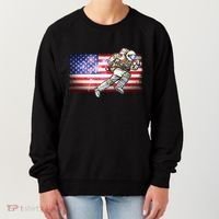 USA American Flag 4th Of July Fireworks Astronaut Women's Sweatshirt thumb 0