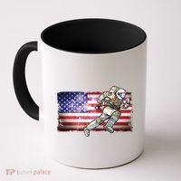 USA American Flag 4th Of July Fireworks Astronaut Coffee Mug thumb 0