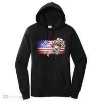 USA American Flag 4th Of July Fireworks Astronaut Women's Hoodie thumb 0