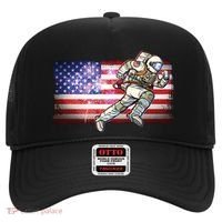 USA American Flag 4th Of July Fireworks Astronaut Hat thumb 0