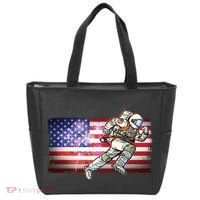 USA American Flag 4th Of July Fireworks Astronaut Tote Bag thumb 0