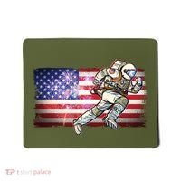 USA American Flag 4th Of July Fireworks Astronaut Mousepad thumb 0