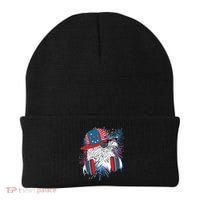 USA American Flag Fireworks Hip Hop Headphones Eagle Beanie thumb 0