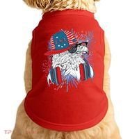USA American Flag Fireworks Hip Hop Headphones Eagle Doggie Tank thumb 0