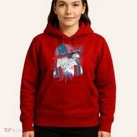 USA American Flag Fireworks Hip Hop Headphones Eagle Hoodie thumb 5