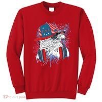 USA American Flag Fireworks Hip Hop Headphones Eagle Sweatshirt thumb 0
